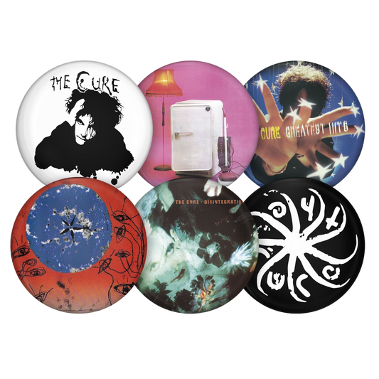 the cure pinback buttons