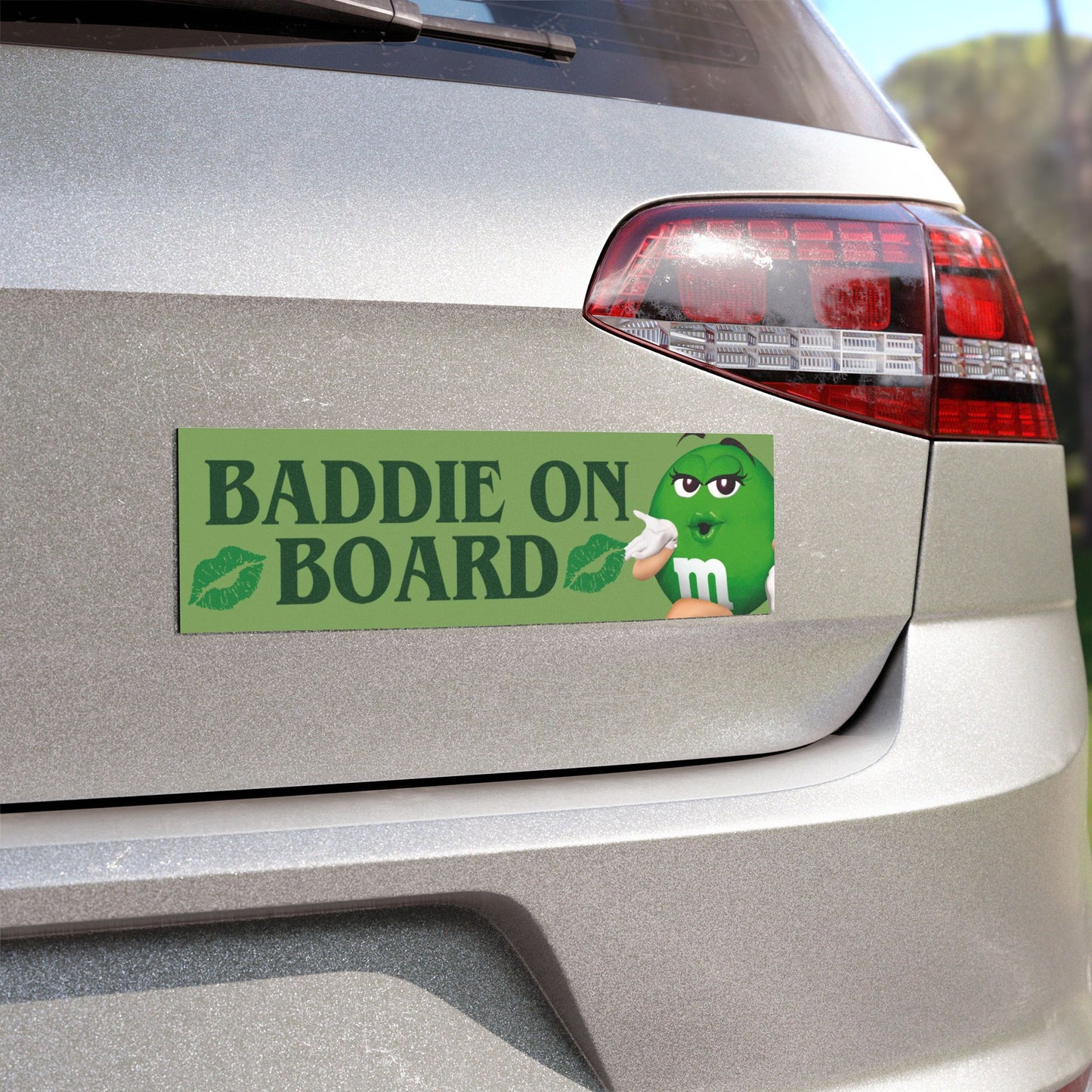 baddie on board – bumper sticker or magnet