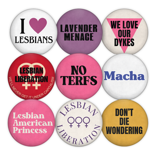 vintage remake lesbian pinback buttons