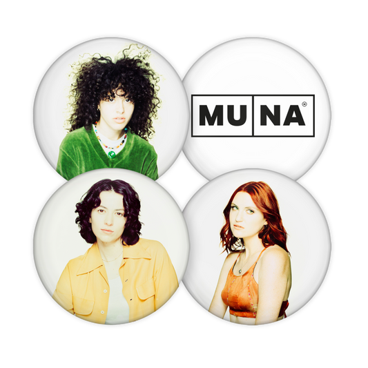 MUNA self titled album pinback buttons