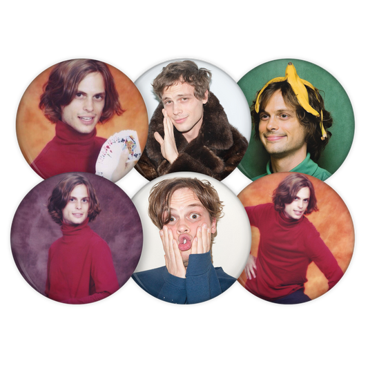 matthew gray gubler pinback buttons