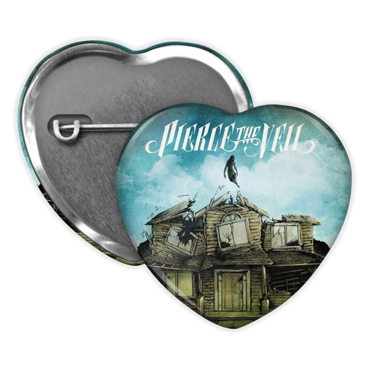pierce the veil heart shaped buttons