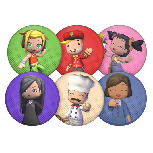 mysims pinback buttons