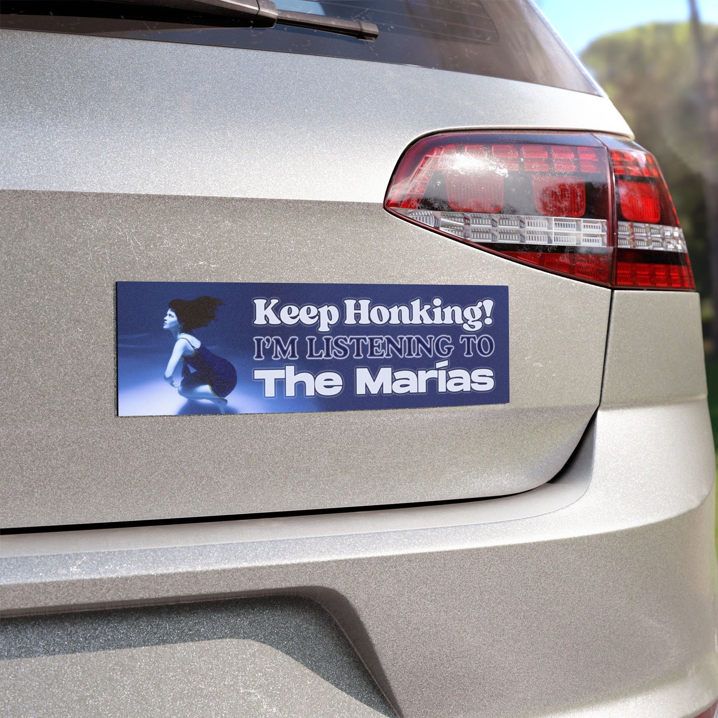 keep honking, i'm listening to the marías – submarine car magnet