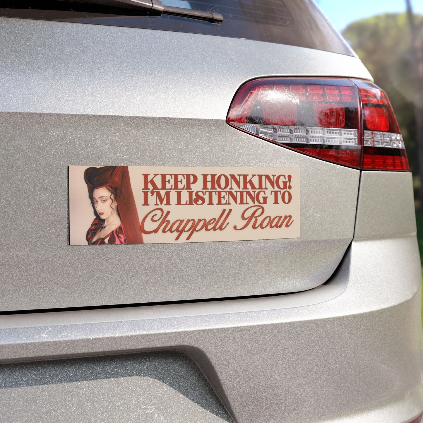 listening to chappell roan – bumper sticker or magnet