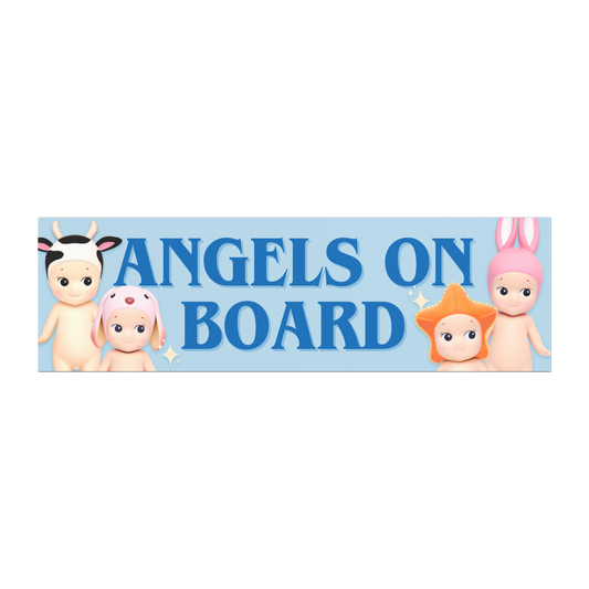 angels on board – sonny angels bumper sticker or magnet