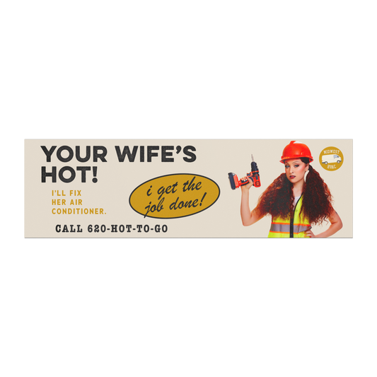 your wife's hot – chappell roan car magnet
