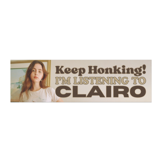 keep honking, i'm listening to clairo – immunity by clairo car magnet