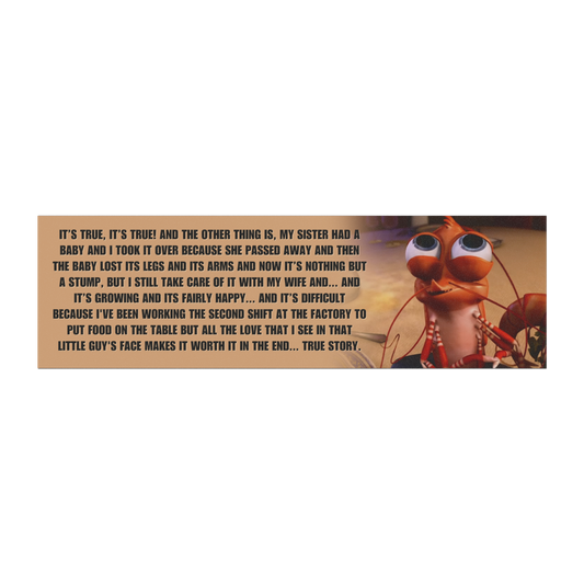horace the shrimp – funny shark tales car magnet