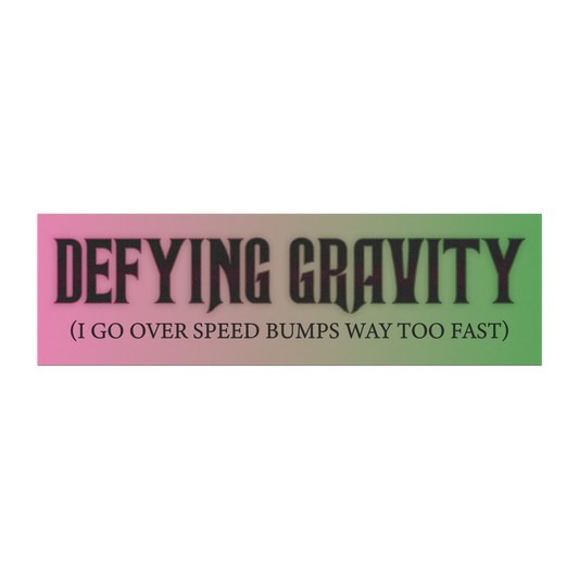 defying gravity – wicked inspired car magnet