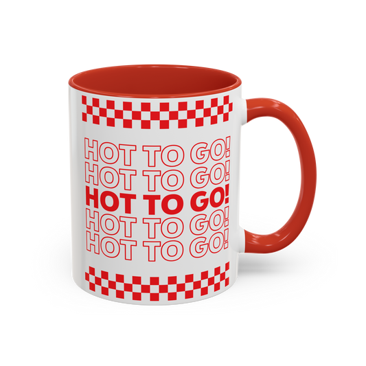 HOT TO GO! โ accent coffee mug
