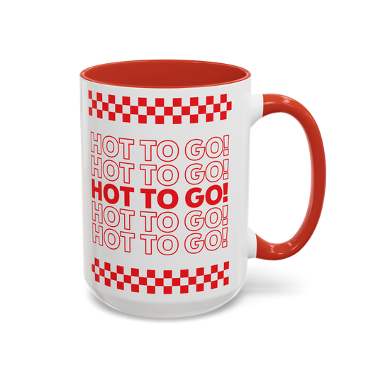 HOT TO GO! โ accent coffee mug