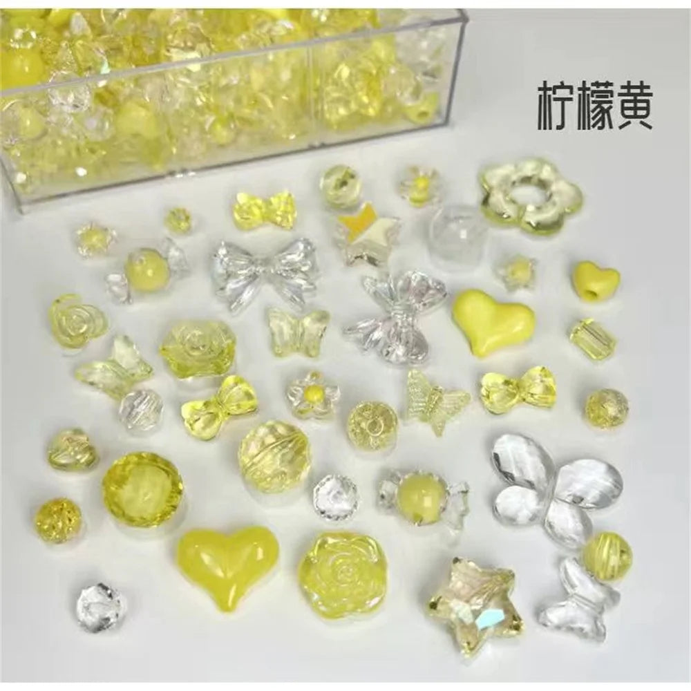 Assorted Acrylic Beads Pack – 1.7oz of Aesthetic Beads