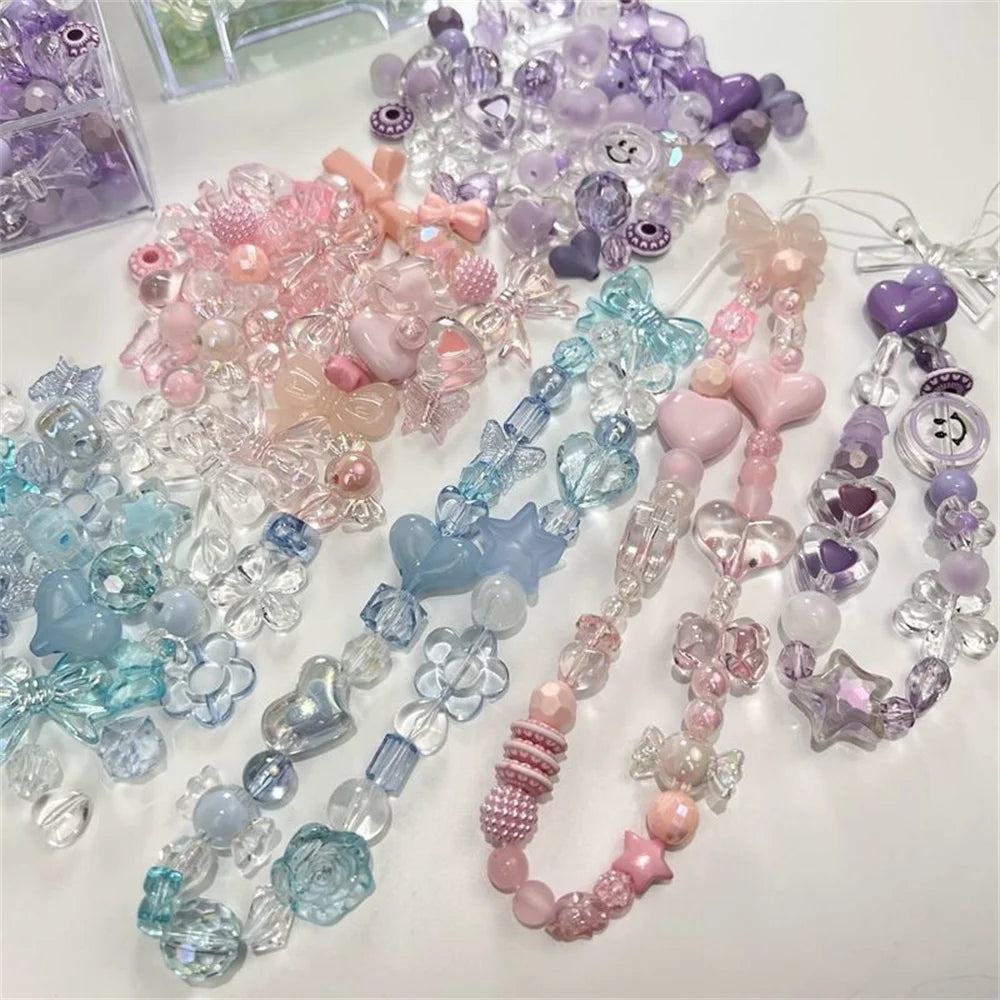 Assorted Acrylic Beads Pack – 1.7oz of Aesthetic Beads