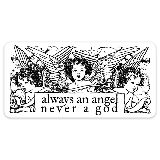 always an angel – not strong enough boygenius sticker