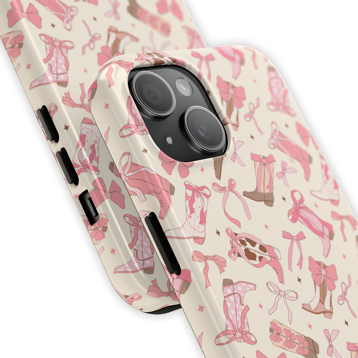 coquette cowgirl boots – tough phone case