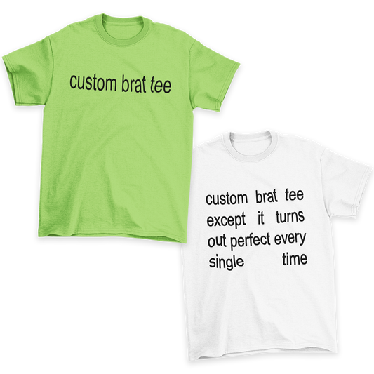 customizable brat charli xcx unisex t-shirt