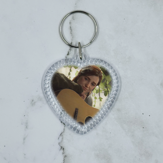 Ellie & Dina Keychain | The Last of Us II Heart Shaped Keychain