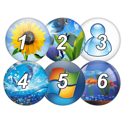 frutiger aero pinback buttons