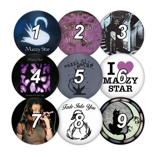 mazzy star pinback buttons