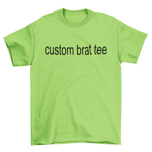 customizable brat charli xcx unisex t-shirt