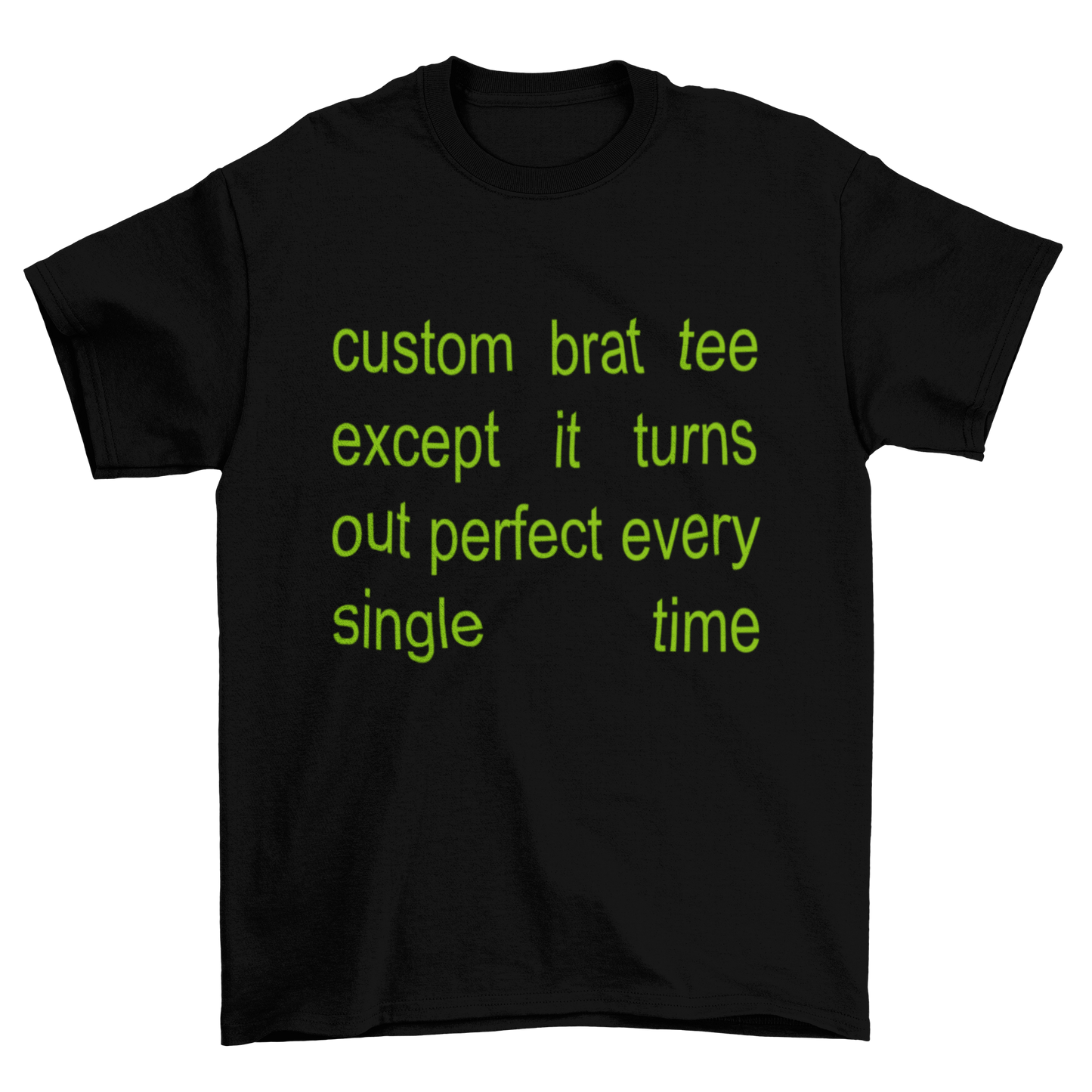 customizable brat charli xcx unisex t-shirt