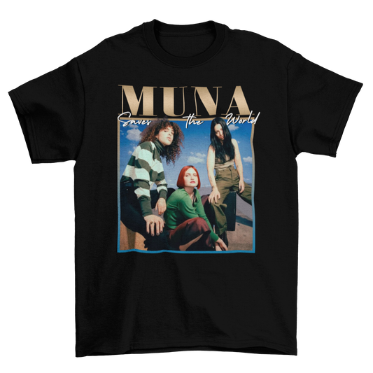 muna – saves the world unisex t-shirt