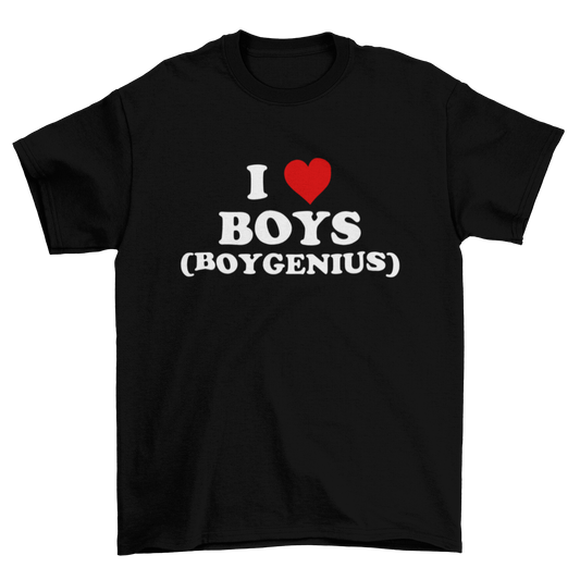 i heart boys (boygenius) – unisex t-shirt
