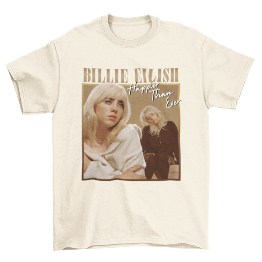 billie eilish - happier than ever unisex t-shirt