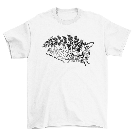 ellie's tattoo + endure & survive – the last of us II t-shirt