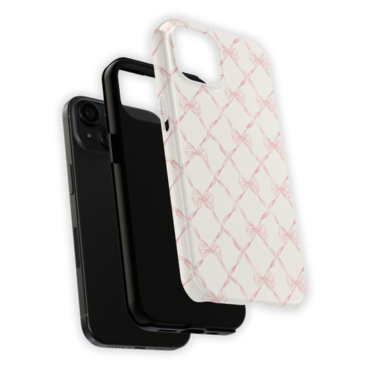 pink coquette bows – tough phone case