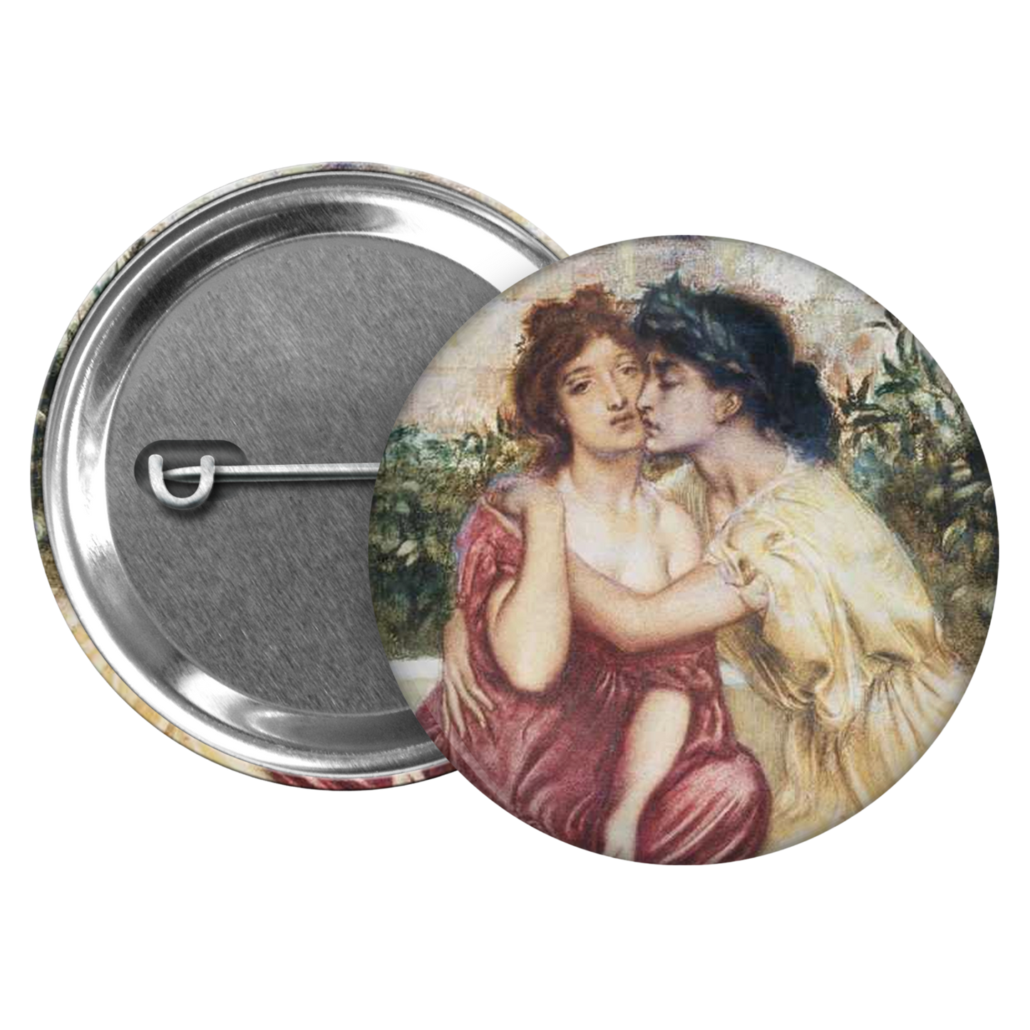 sappho & sapphic flag pinback buttons