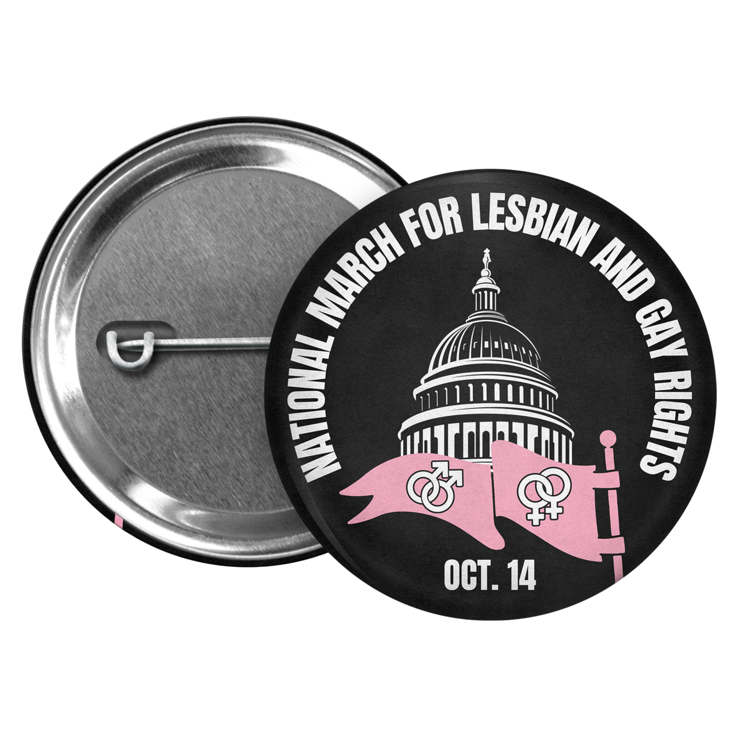 vintage remake lesbian pinback buttons (part 3)