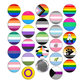 LGBTQ+ pride flags pinback buttons