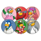 club penguin characters pinback buttons