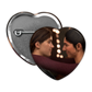 the last of us pt 2 heart shaped pinback buttons