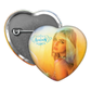 addison – addison rae album heart shaped pinback button