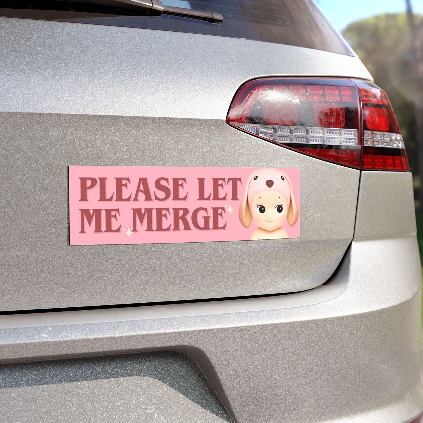 please let me merge – sonny angel car magnet