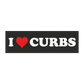 i heart curbs (black) – car magnet