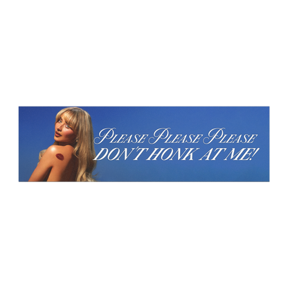 please don't honk at me – sabrina carpenter short n sweet car magnet