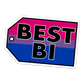 best bi – bisexual pride sticker
