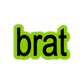 brat – charli xcx sticker