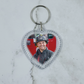 Buck & Eddie Keychain | 9-1-1 Double Sided Heart Shaped Keychain