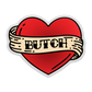 butch tattooed heart – sticker