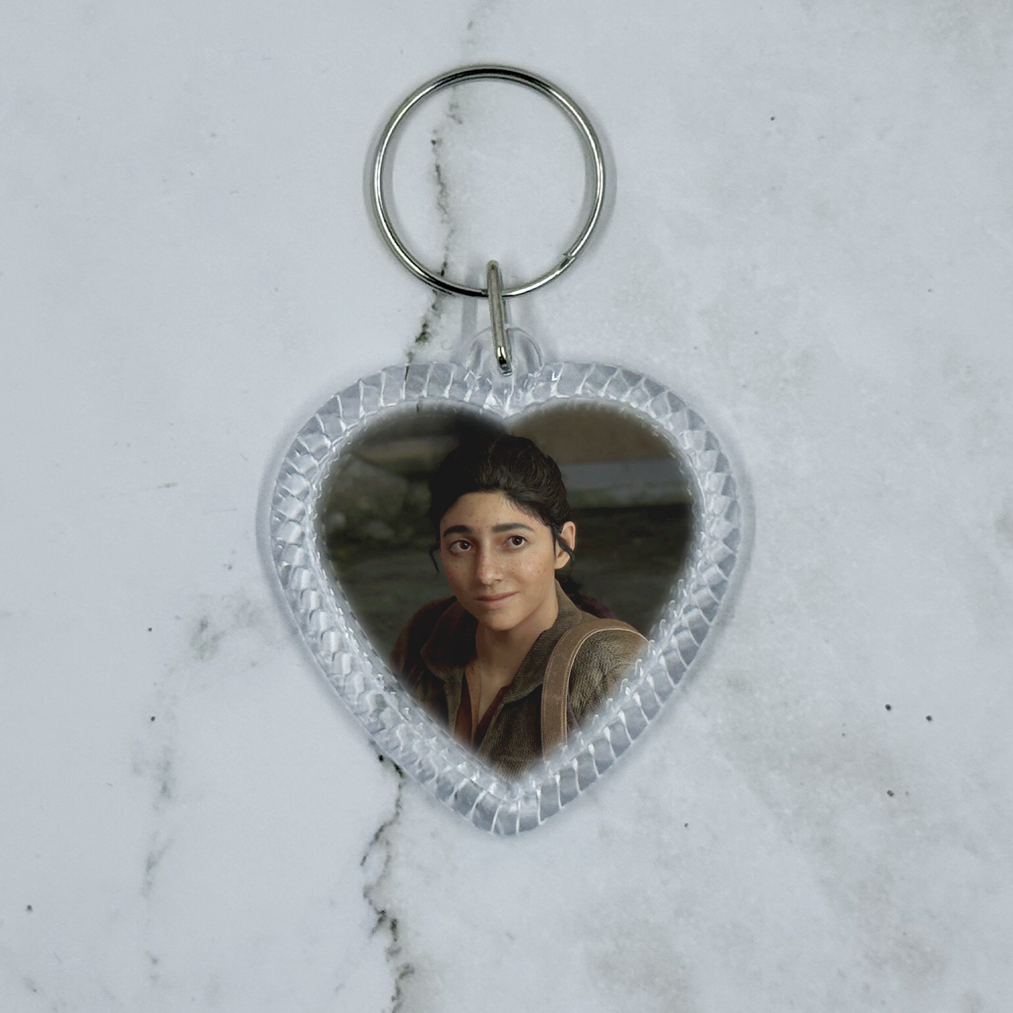 Ellie & Dina Keychain | The Last of Us II Heart Shaped Keychain