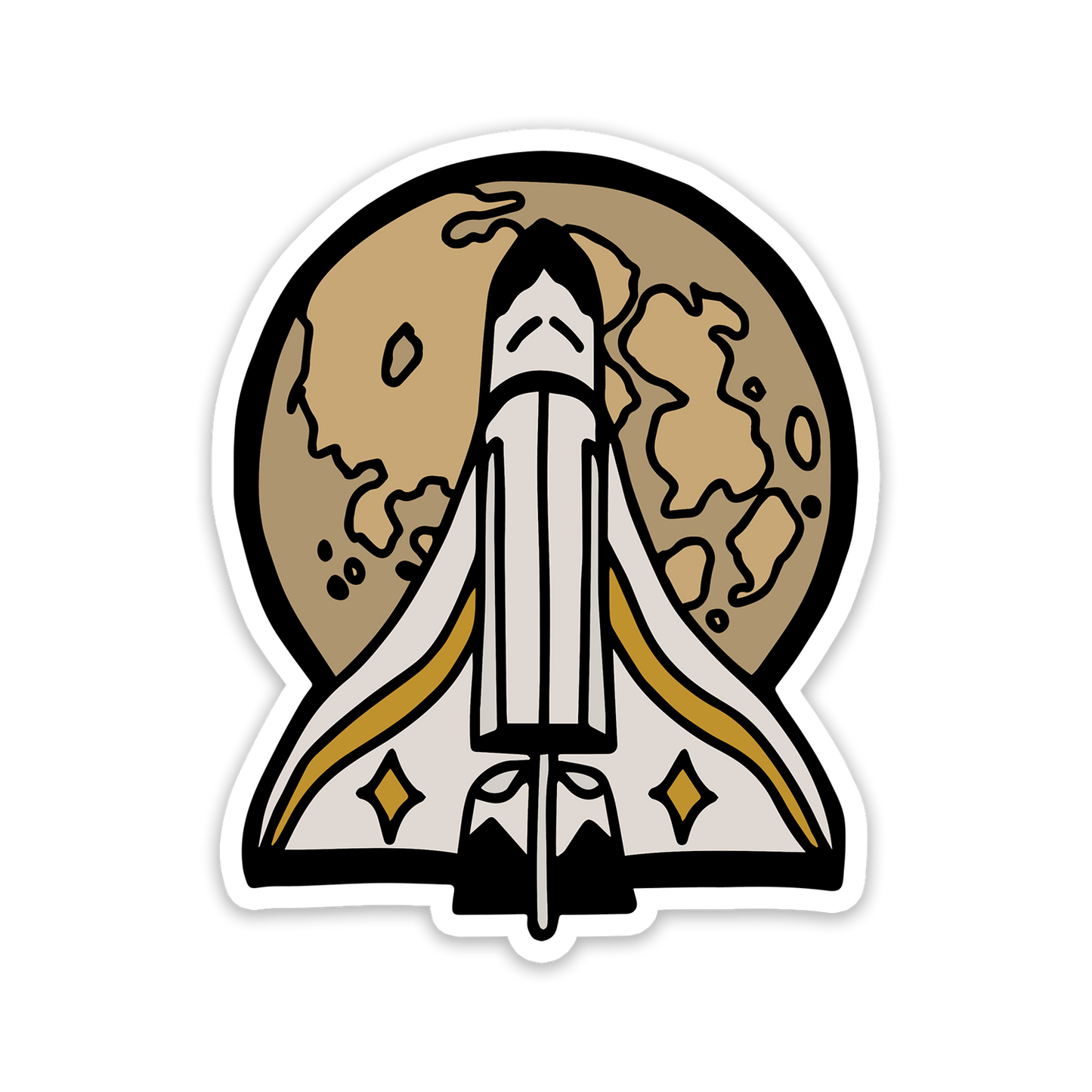 ellie's spaceship pin – the last of us sticker