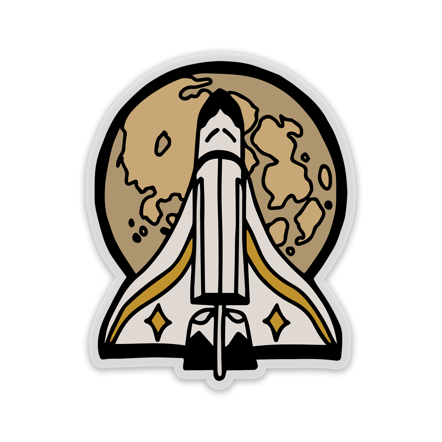 ellie's spaceship pin – the last of us sticker