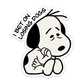 mitski x snoopy – i bet on losing dogs sticker