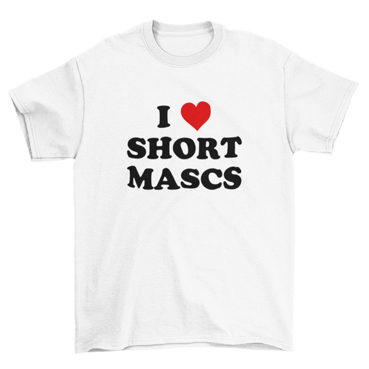 i <3 short mascs – unisex t-shirt