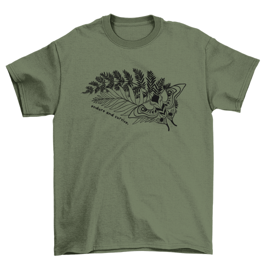 ellie's tattoo + endure & survive – the last of us II t-shirt